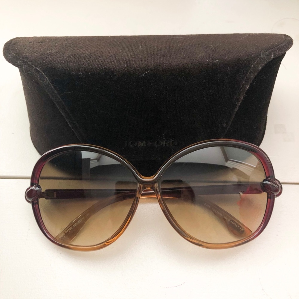 Tom Ford TF0185 Sonja Rectangular Women Sunglasses
